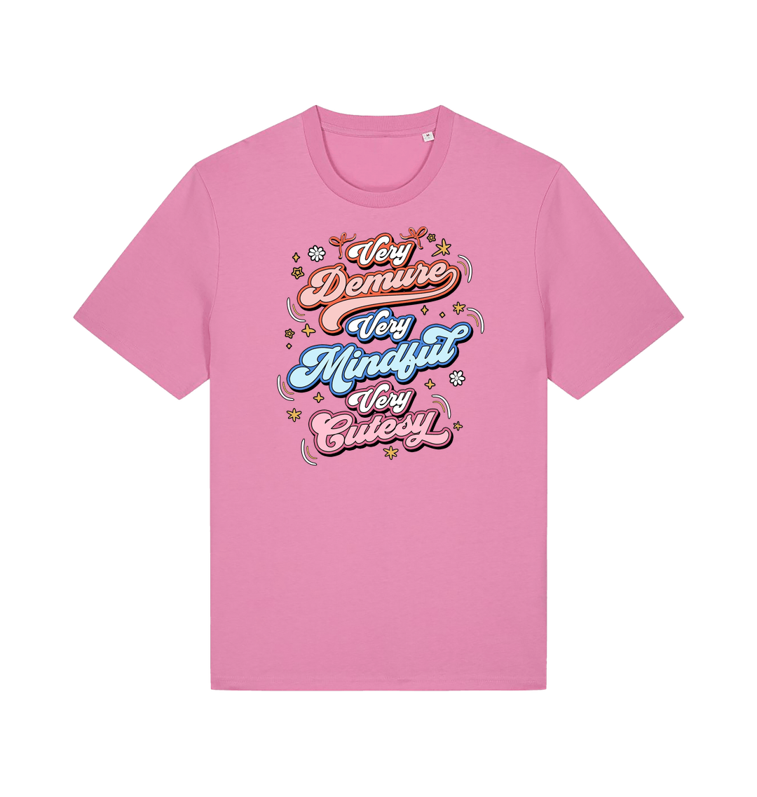 Bubble Pink Printed T-shirt Front